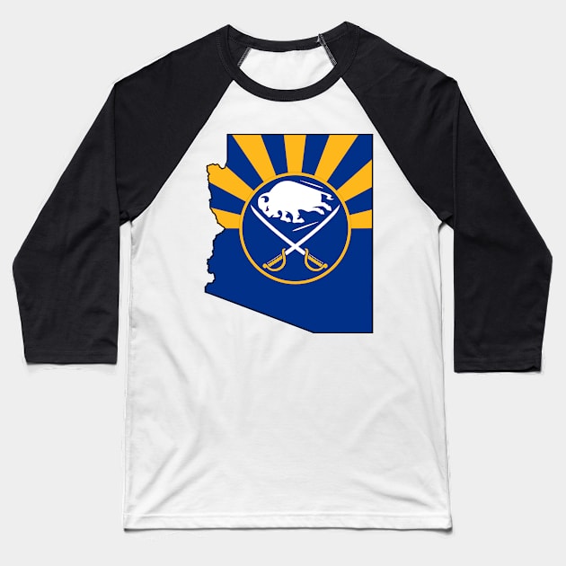 Logo for the Arizona Sabres Backers group Buffalo in the Desert Baseball T-Shirt by Buffalo in the Desert